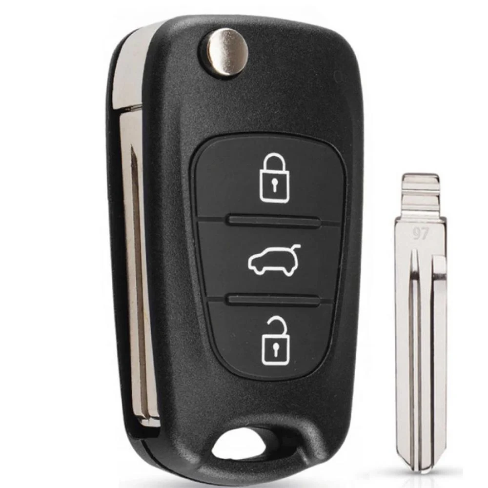 Выкидной ключ KIA K2 K5 TOY40 3 кнопки без чипа Киев - изображение 1