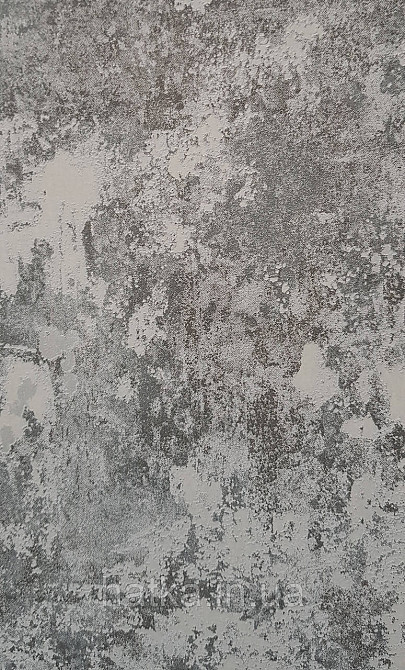 Шпалери вінілові на флізеліні Marburg Memoria 1.06х10 під штукатурку під старовину чорні сірі срібло Київ - фото 3