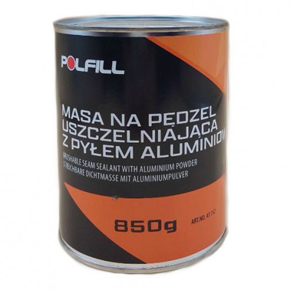Герметик под кисть (с алюминиевым порошком) серый 1кг Polfill Киев - изображение 1