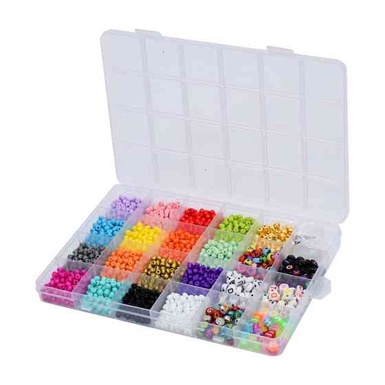 Набір бісеру для виготовлення креативних аксесуарів 1199-148 нитки, намистини Вінниця