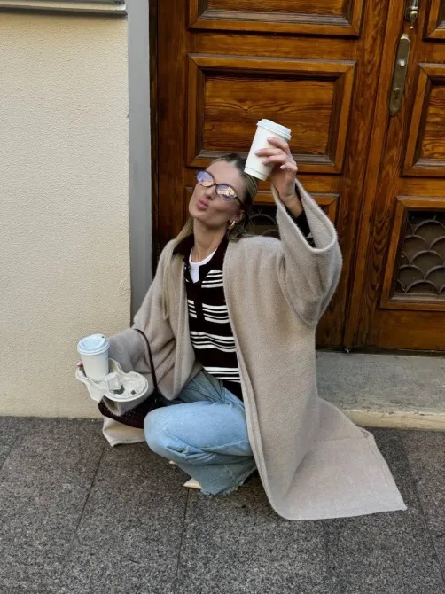 Подовжений кардиган – універсальний та стильний елемент гардеробу для будь-якої пори року. Одеса - фото 1