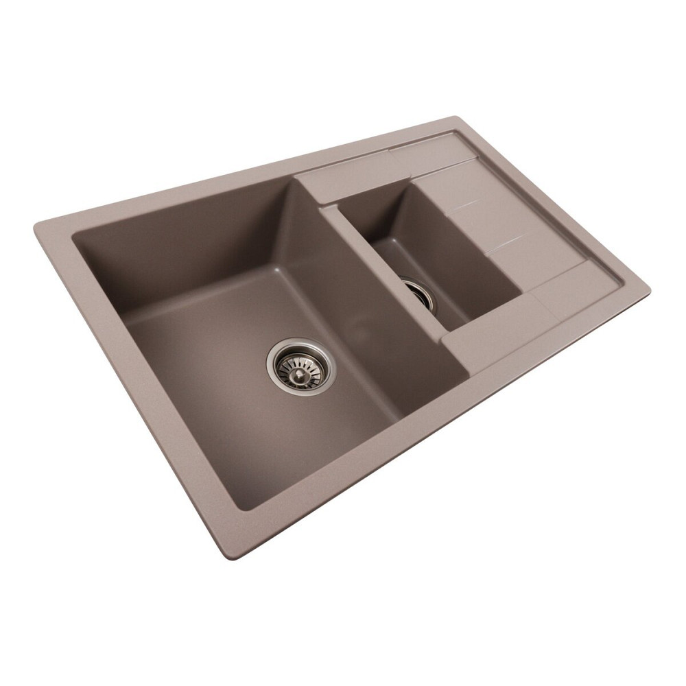 Гранітна мийка для кухні VALESO 7850W TOSKANA матова Дюна Коломыя - изображение 1