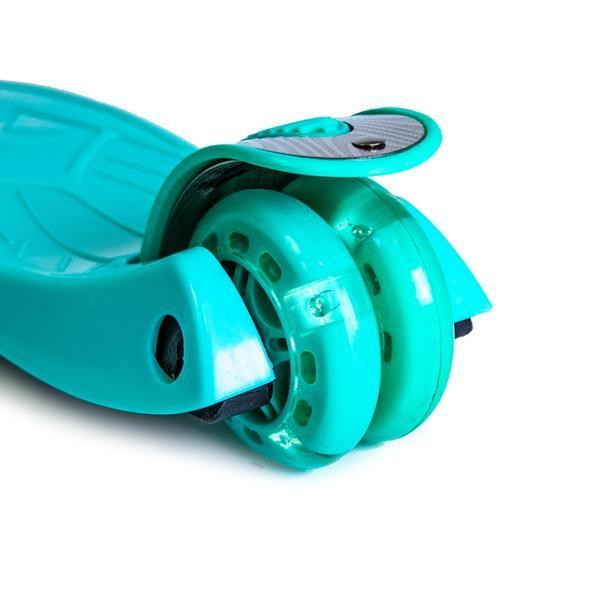 Самокат Maxi. Бірюзовий - легкий, з підсвічуванням коліс Одеса - фото 4