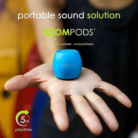 Ультрамаленькая Boompods Zero Мини-портативный динамик Bluetooth со встроенными умными устройствами Amazon Alexa водонепроницаема Киев