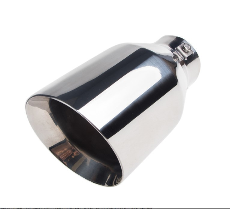 Насадка на глушник 1015 d-62х200мм нержавіюча сталь Вінниця - фото 1