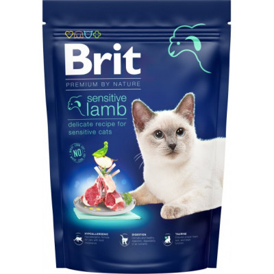 Сухий корм для кішок Brit Premium by Nature Cat Sensitive 300 г (8595602553020) Вінниця - фото 1