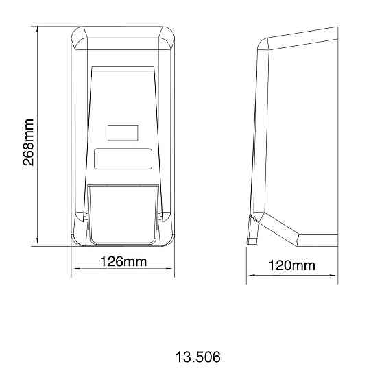 Дозатор рідкого мила HOTEC 13.506 ABS White пластик 1000мл (000032069) Київ