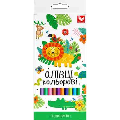 Карандаши цветные Школярик Трехгранные 12 цветов (132SH-12) Винница