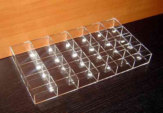 Короб EKOSTAR 24 ячейки 40х50х30 для колец прозрачный Киев