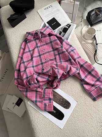 Жіноча трендова картата сорочка батал турецька фланель Одеса