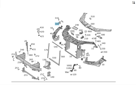 Mercedes-Benz  A1668800164 Петля запобіжного гака капота ML/GLE W166 GLE Coupe C292 G-class W463 G-class W465 Одеса