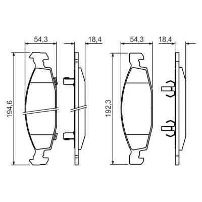 Тормозные колодки Bosch 0 986 424 666 Винница