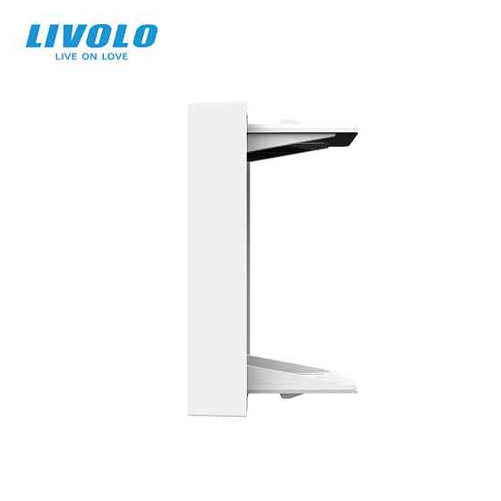 LIVOLO Заглушка для розетки LIVOLO, біла, модуль 22.5×45 мм, 0.5 поста (VL-FCMB-1WP) Коломия