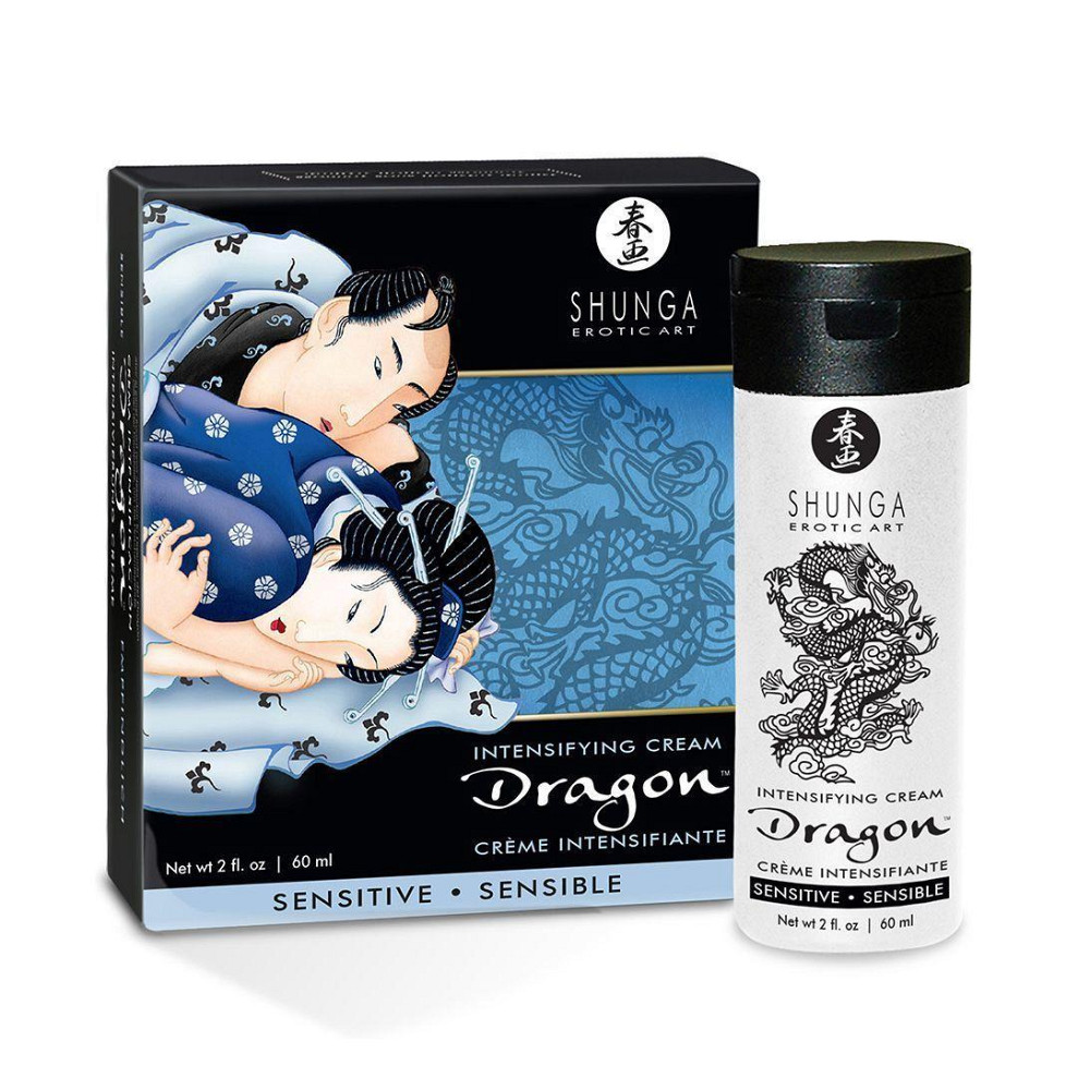 Стимулирующий крем для пар Shunga SHUNGA Dragon Cream SENSITIVE (60 мл) более нежный эффект Sex Aura Киев - изображение 1