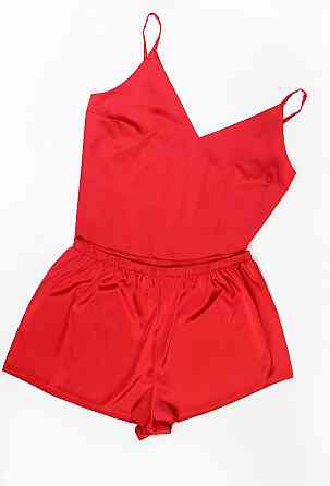 Піжама жіноча шовкова Червоний XS-S Харків