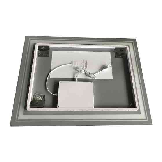 Зеркало Zerix Alive MR06-80x60-REVERSE с LED Touch, Anti-fog, диммером, регулятором яркости (ZX6062) Киев