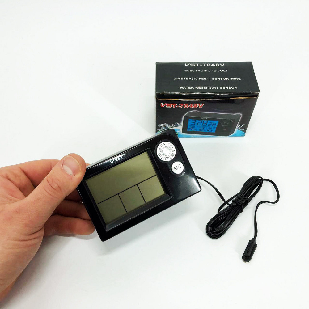 Годинник автомобільний електронні автогодинник VST-7048V для ВАЗ з MJ-334 вольтметром, температурою Київ - фото 10