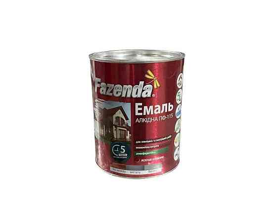 Емаль алкідна ПФ-115 Яскраво-блакитний 2,8кг ТМ FAZENDA Solmir Київ