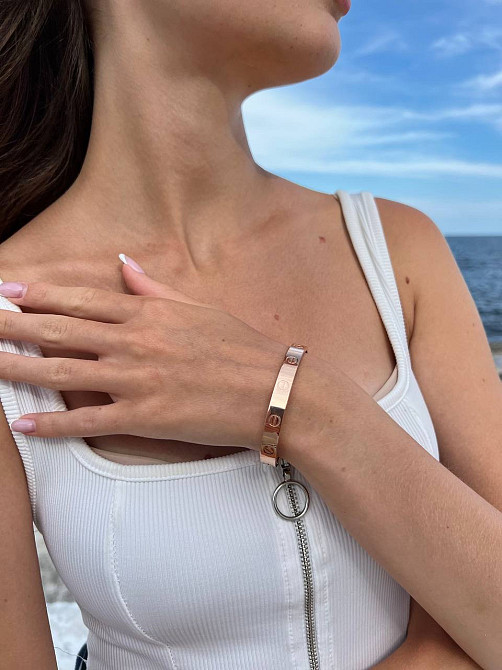 Cartier браслет із викруткою/ браслет позолота з викруткою/В подарунковому пакованні Одеса - фото 2