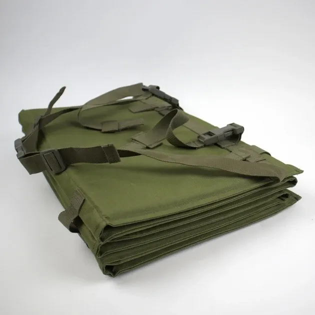 Сидушка каримат коврик тактический с креплением на пояс  раскладной 6 секций Олива Одесса - изображение 6