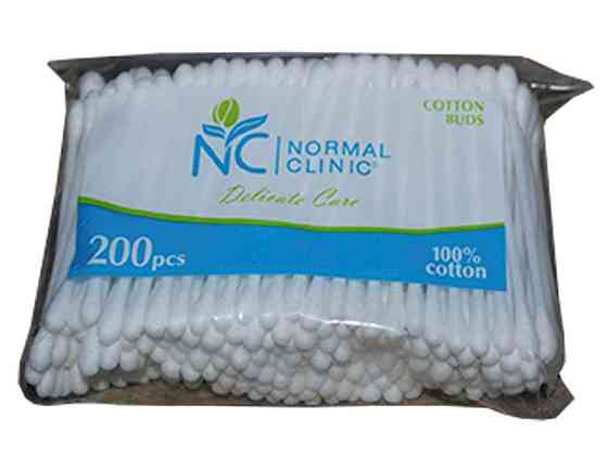 Ватні палички 200 шт VРN-012 ТМ NORMAL CLINIQUE Київ