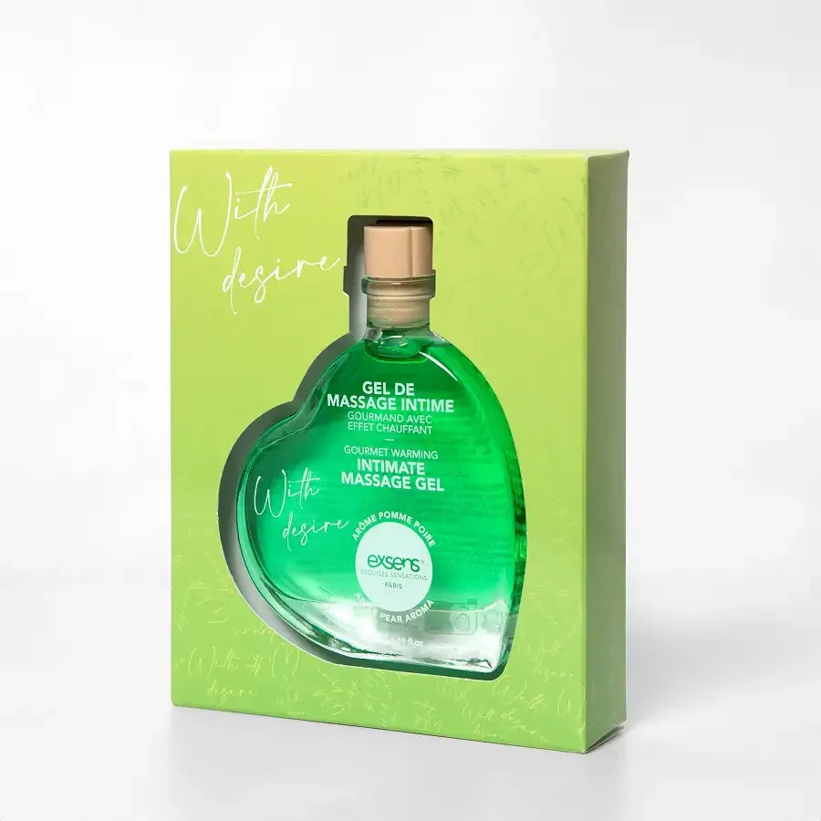 Масажна олія EXSENS With Desire Apple Pear 50мл розігріваюча, без цукру, їстівна Львів - фото 2