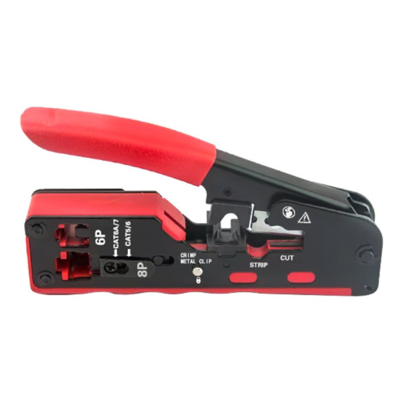 Кримпер інструмент для обтиску і мережевих кабелів зачищення контактів RJ45/RJ12 з функцією різання (6P/8P) CAT6/7 CAT5 / CAT6 Кам'янець-Подільський
