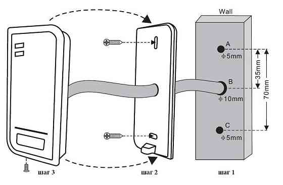 Контроллер доступа + считыватель SEVEN CR-772m EM-Marin Киев