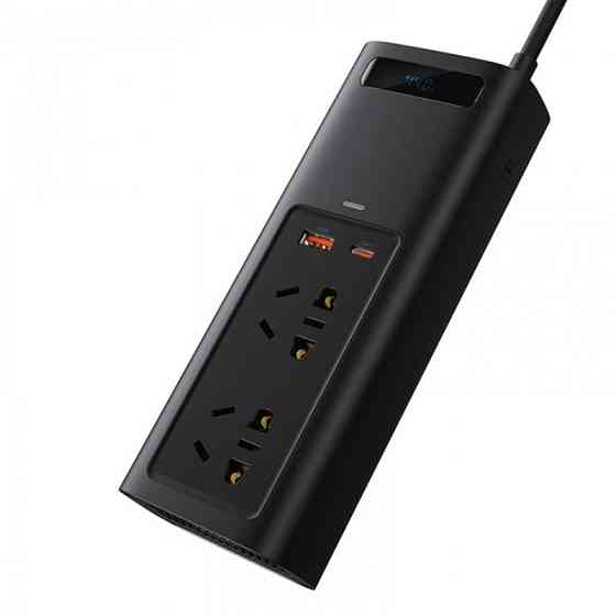 Автомобильный инвертор Baseus In-Car Inverter 150W 220V CN EU CRNBQ-A01 (Черный) Николаев