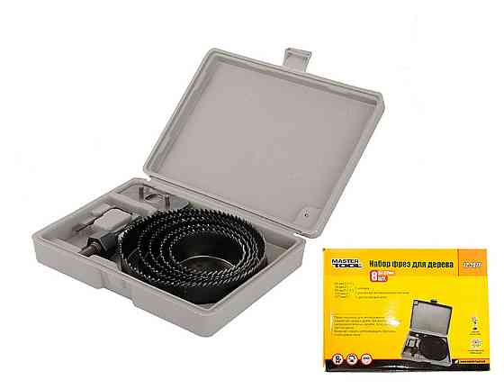 Набір фрез для дерева MASTERTOOL 64-127 мм 8 шт 12-2571 Рівне