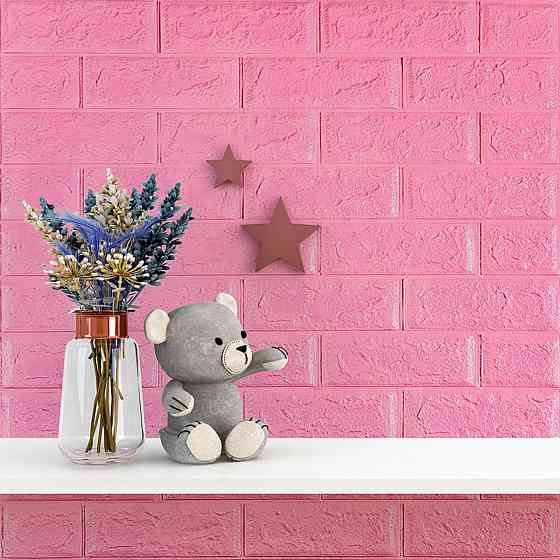 3D панель самоклеюча 700х770х5мм цегла Рожевий (004-5) SW-00000143 Київ