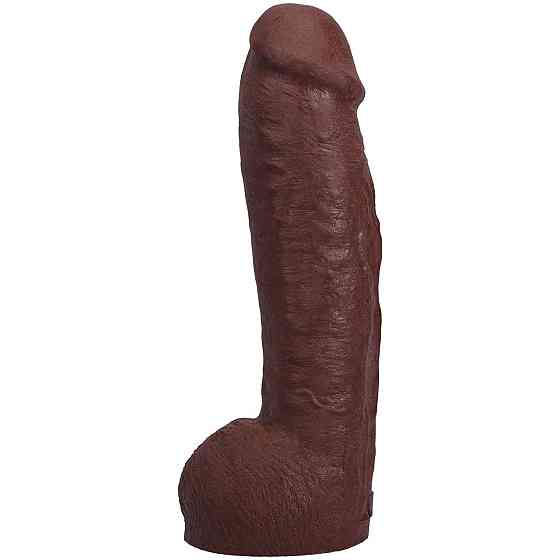 Фалоімітатор Doc Johnson The Realistic Cock ULTRASKYN - 12 Inch Hung with Balls Chocolate Sex Aura Київ