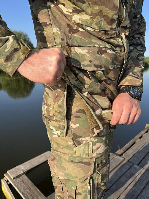 Чоловіча тактична куртка форменний одяг Tactical Series,водонепроникна весняна куртка мультикам на ріп стоп,для військових   WAR Львів - фото 7