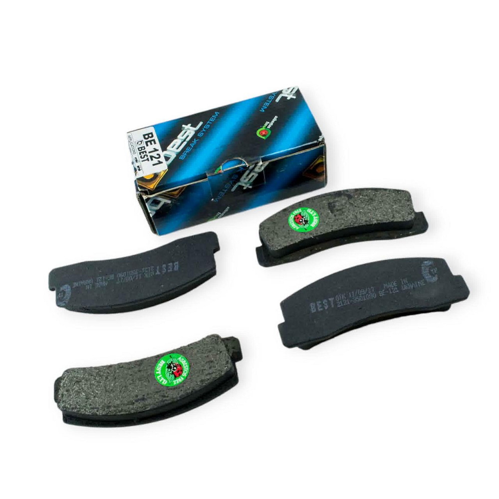 Колодки 2121-21214, 2123 передні (к-кт 4 шт) BEST гальмівні Мукачево - фото 1