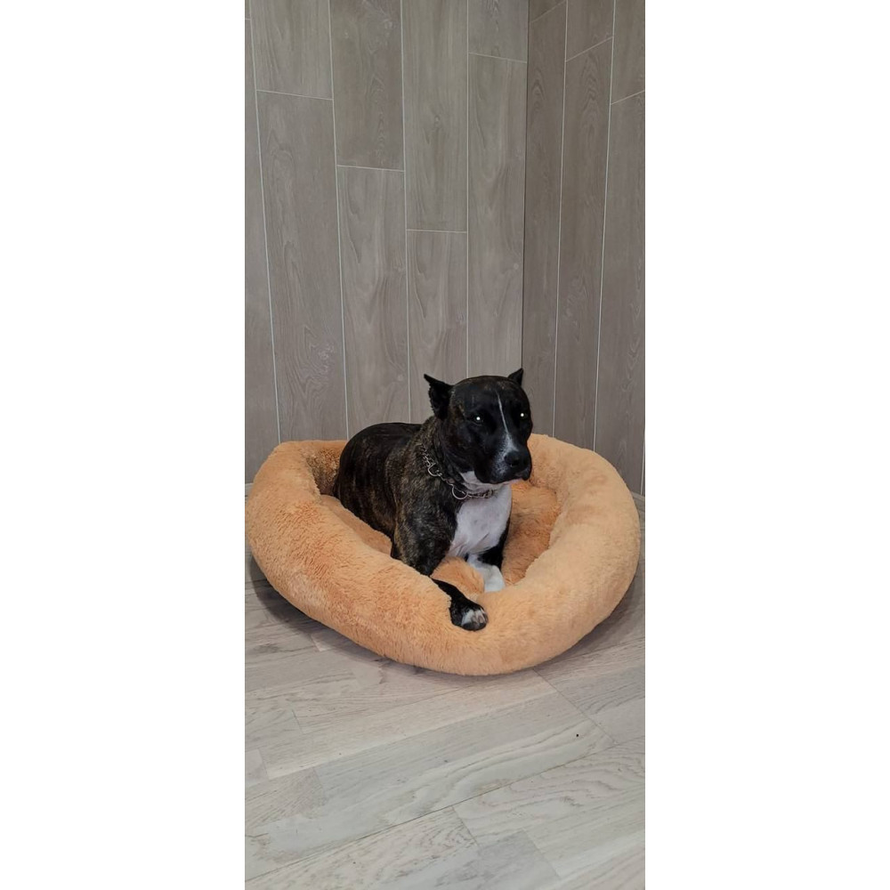 Лежанка для котів і собак «Ворс» персиковий 10045 L (60см) Київ - фото 2