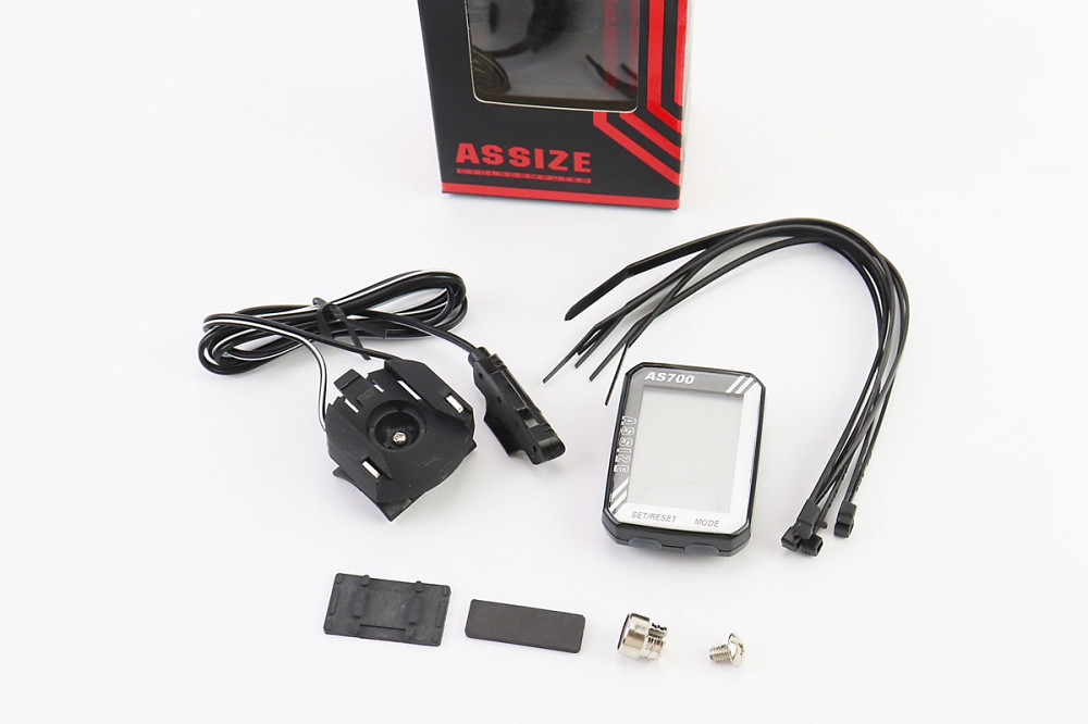 Велокомп'ютер 11-функцій, дротовий, чорно-сірий AS-700 (без батарейок) Київ - фото 1