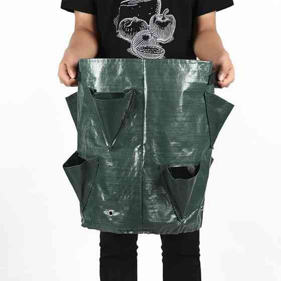 Вазон кашпо мешок-сумка для выращивания саженцев в теплице,саду огороде для рассады овощей,ягод размер 40х23 Каменец-Подольский