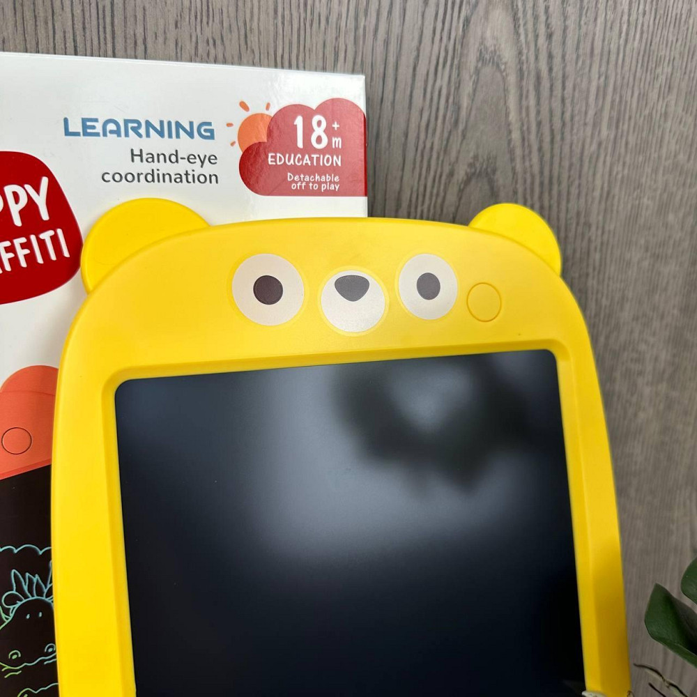Дитячий планшет для малювання lcd Ведмідь, планшетка для мистецтва ведмедик дитячий 12 дюймів Жовтий ( 22185 ) Харьков - изображение 7