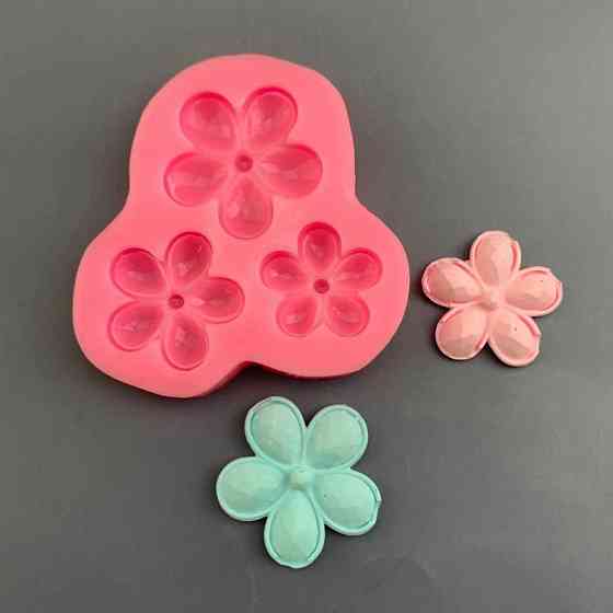 Молд для цветов 75 на 67 мм розовый Киев