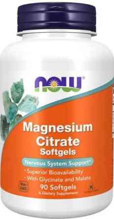 Магній цитрат Now Foods Magnesium Citrate 134 мг 90 капс Київ
