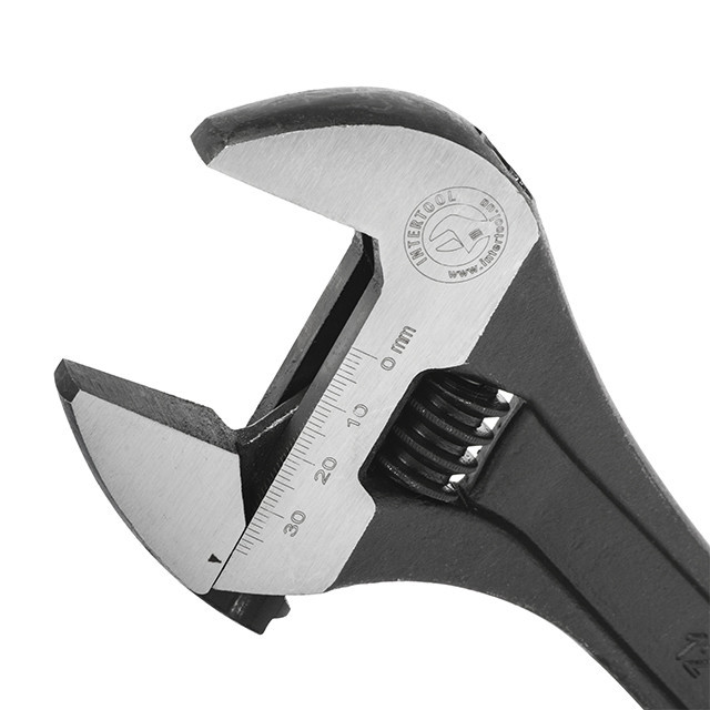 Розвідний ключ 300 мм INTERTOOL XT-0062, Cr-V, чорний - ключ, який витримує все Львів - фото 7