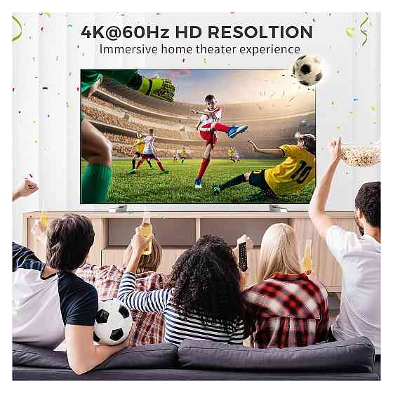 HDMI перемикач спліттер Fokky 4K 60Hz бінаправлений 2в1 1в2 HDMI 2.0 алюмінієвий кабель 1м HDR HDCP2.2 Київ