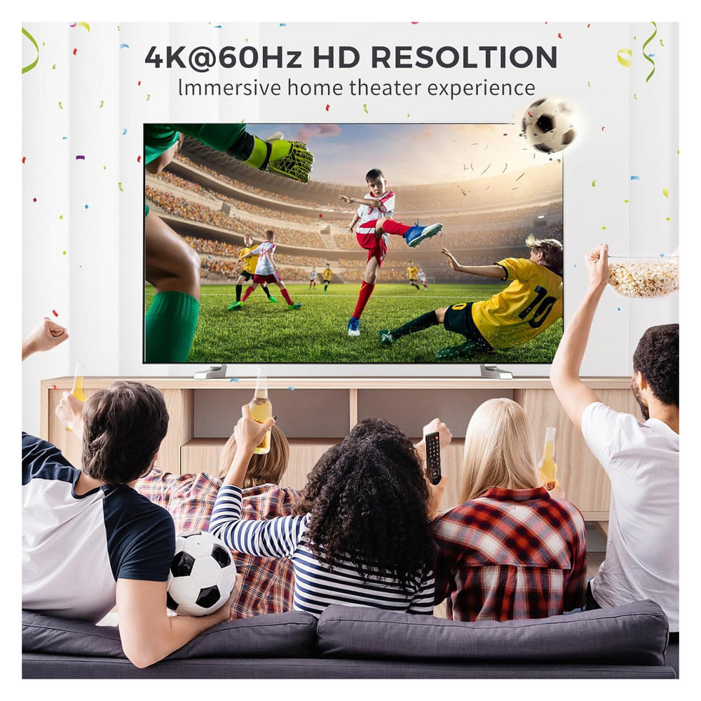 HDMI переключатель сплиттер Fokky 4K 60Hz бинаправленный 2в1 1в2 HDMI 2.0 алюминиевый кабель 1м HDR HDCP2.2 Киев - изображение 4