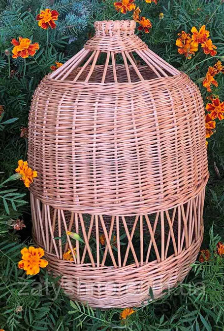 Люстра із лози плетена з натуральної лози Київ - фото 2