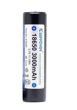 Акумулятор Li-ion 18650 Keeppower (Samsung) 3000mAh (P1830C) з захистом Вінниця