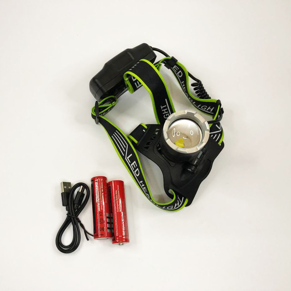 Портативный налобный фонарик, Фонарик на голову для роботы, Портативный светодиодный налобный фонарь QV-82 Львов - изображение 4