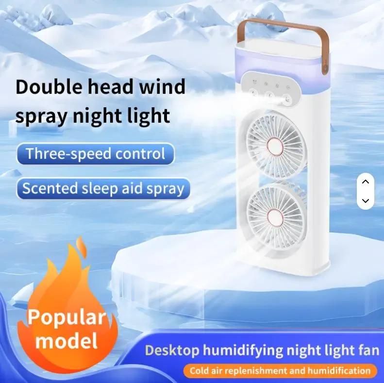 Настольный вентилятор-увлажнитель с 3 режимами тумана и водяным охлаждением и 180 LY-938 Коломия - фото 7