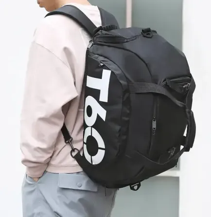 Спортивная сумка для спортивных вещей черного цвета T60 Сумка-рюкзак спортивная на 35 л Коломия