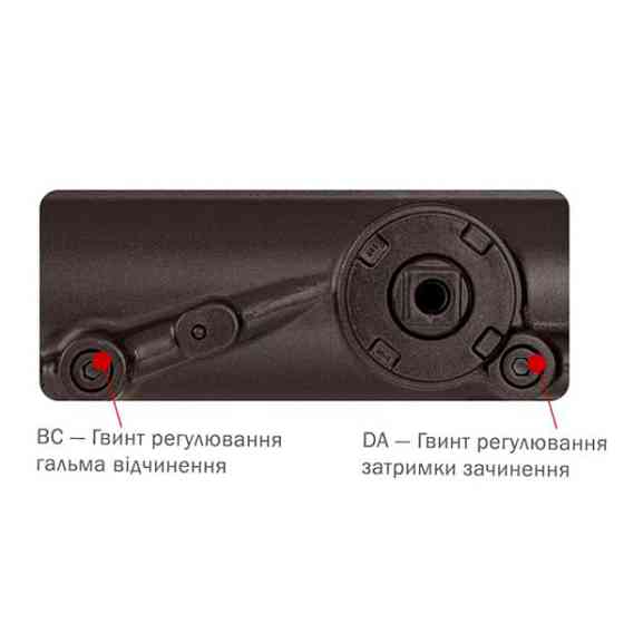 Дотягувач дверей 200 кг RYOBI 4550 dark bronze Київ