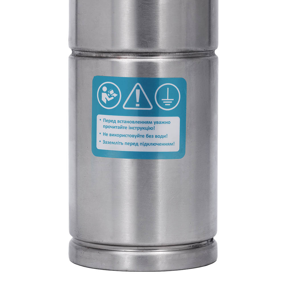 Насос вихровий 0.75кВт H 58 (34)м Q 45(20)л/хв Ø96мм 10м кабелю AQUATICA 4SKm100M (778311) Рівне - фото 6